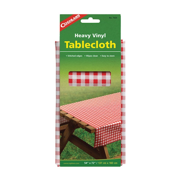 Coghlans Coghlan's Red Vinyl Tablecloth 54 in. L X 72 in. W 7920 - main